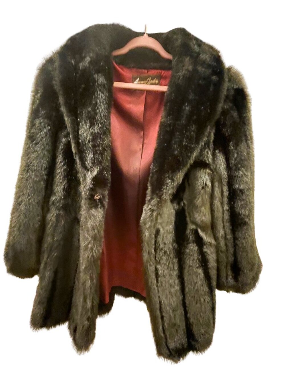 Vintage Faux Sable Swing Coat by American Signature